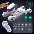 BG1546 AI Robot Dog Toy with Voice Control for Kids - White