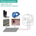 BHT-002 WiFi Smart Thermostat for Boiler Heating with Touch Screen - Black
