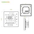 BHT-006GAW Smart Thermostat for Water Floor Heating - WiFi, Tuya App, Voice Control - White