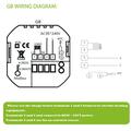 BHT-006GAW Smart Thermostat for Water Floor Heating - WiFi, Tuya App, Voice Control - White