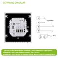 BHT-006GAW Smart Thermostat for Water Floor Heating - WiFi, Tuya App, Voice Control - White