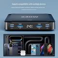 BK-124D 240W Desktop Charging Station with Retractable USB-C Cable - 2x USB-C, 2x USB-A