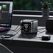 BK-127D 12-Port Desktop Charging Station 1200W - Black