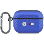 AirPods Pro 3 BMW M Carbon Metal Logo Case - Light Blue