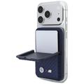 BMW M Carbon Metal Logos MagSafe Wallet - Navy Blue