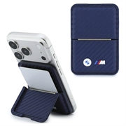 BMW M Carbon Metal Logos MagSafe Wallet - Navy Blue