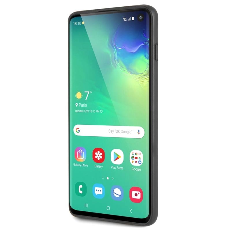 Bmw M Stripe Samsung Galaxy S10 Case Carbon Fiber Black