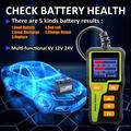 BT30 Battery Tester Analyzer for Cars, Motorcycles, Trucks - 1.8", 6V/12V/24V