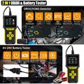 BT80 2-in-1 OBD2 Diagnostic Scanner and Battery Tester - 6V-24V, 2.4" HD TFT Display