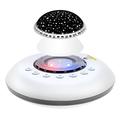 Baby Sleep Aid/Sound Machine with White Noise, Star Projector and Night Light - White