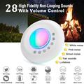 Baby Sleep Aid/Sound Machine with White Noise, Star Projector and Night Light - White