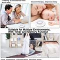 Baby Sleep Aid/Sound Machine with White Noise, Star Projector and Night Light - White