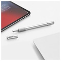 Baseus 2-in-1 Capacitive Touchscreen Stylus and Ballpoint Pen - Silver