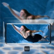 Baseus AquaGlide BS-PC030 Waterproof Phone Case - IPX8 - 7.2" - Black / Transparent