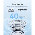 Baseus Bass BH1 Lite Wireless Over-Ear Headphones - White