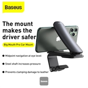 Baseus Big Mouth Pro SUDZ-A01 Universal Car Phone Holder - 4.7-6.5" - Black
