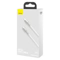 Baseus Cafule Metal Series Nylon Braided USB-C/USB-C Cable - 100W - 2m - White