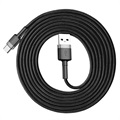 Baseus Cafule USB 2.0 / Type-C Cable CATKLF-CG1 - 2m - Black / Grey