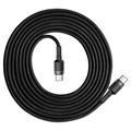 Baseus Cafule Type-C / Type-C Cable CATKLF-HG1 - 2m - Black / Grey