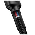 Baseus Cafule Type-C / Type-C Cable CATKLF-HG1 - 2m - Black / Grey