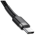 Baseus Cafule Type-C / Type-C Cable CATKLF-HG1 - 2m - Black / Grey