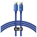 Baseus Crystal Shine USB-C / USB-C Cable CAJY000603 - 1.2m - Blue