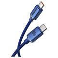 Baseus Crystal Shine USB-C / USB-C Cable CAJY000603 - 1.2m - Blue