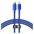 Baseus Crystal Shine USB-C / Lightning Cable CAJY000203 - 1.2m - Blue