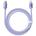 Baseus Crystal Shine USB-C / Lightning Cable CAJY000205 - 1.2m - Purple