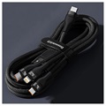 Baseus Flash Series II 3-in-1 Fast Charging Cable - 1.5m - Black