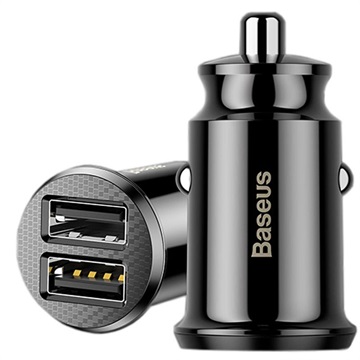 Baseus Grain Mini Smart Dual USB Car Charger - 3.1A