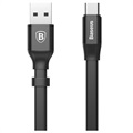 Baseus Nimble Charge & Sync USB-C Cable CATMBJ-01 - 23cm - Black