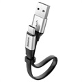 Baseus Nimble Charge & Sync USB-C Cable CATMBJ-0S - 23cm - Silver