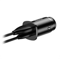 Baseus PPS 30W Car Charger - USB-C PD, QC4.0/3.0, SCP, AFC - Black