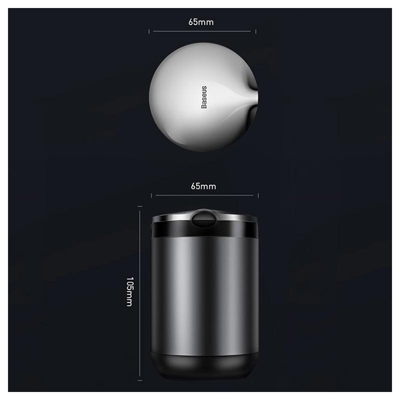 Baseus Premium Car Ashtray CRYHG010G Dark Grey