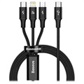 Baseus Rapid 3-in-1 USB Type-C Cable CAMLT-SC01 - 1.5m (Bulk) - Black