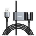 Baseus Special Data USB / Lightning Cable with USB Hub CALHZ-01 - Black