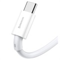 Baseus Superior Series USB-C Data & Charging Cable - 66W, 1m - White