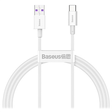 Baseus Superior Series USB-C Data & Charging Cable - 66W, 2m - White