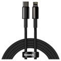 Baseus Tungsten Gold USB-C / Lightning Cable 20W - 2m - Black