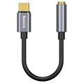 Baseus USB-C / 3.5mm Audio Adapter Cable CAHUB-EZ0G - Dark Grey