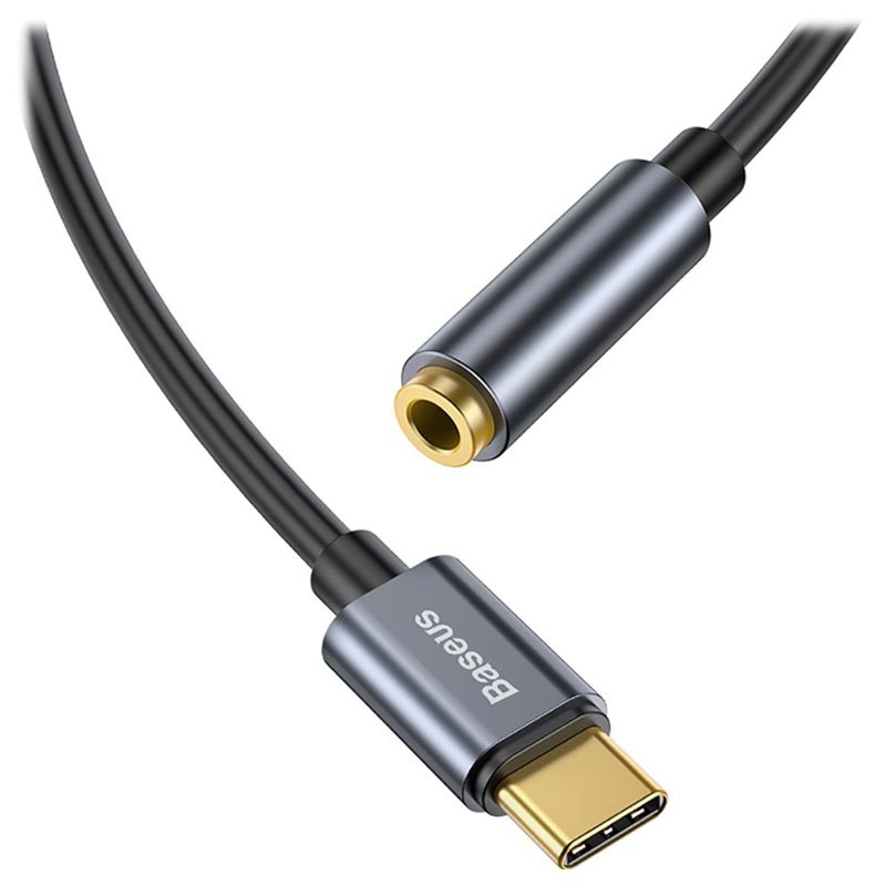 Baseus USBC / 3.5mm Audio Adapter Cable CAHUBEZ0G Dark Grey