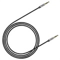 Baseus Yiven 3.5mm AUX Audio Cable CAM30-CS1 - 1.5m - Black / Silver