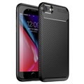 iPhone 7/8/SE (2020)/SE (2022) Beetle Carbon Fiber TPU Case - Black