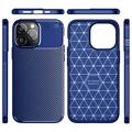 Beetle Carbon Fiber iPhone 14 Pro Case - Blue