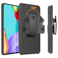 Samsung Galaxy A52 5G, Galaxy A52s Hybrid Case with Belt Clip - Black