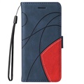 Bi-Color Series Sony Xperia 1 III  Wallet Case - Blue