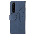 Bi-Color Series Sony Xperia 1 III  Wallet Case - Blue