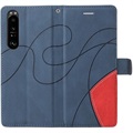 Bi-Color Series Sony Xperia 1 III  Wallet Case - Blue