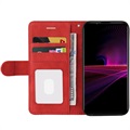 Bi-Color Series Sony Xperia 1 III  Wallet Case - Red